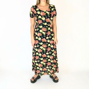 Vintage Laura Ashley floral maxi dress